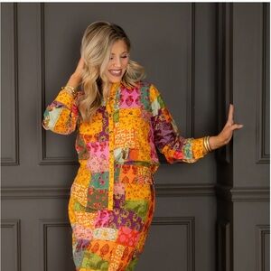 BNWT Ivy Jane Patchwork Top S